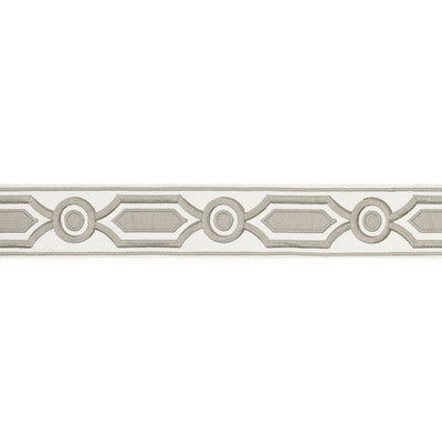 Samples and Purchasing available for Ganden Tape - Grey Grey By Brunschwig & Fils | Treillis Passementerie |  Trim Braid / Tape at Designer Wallcoverings and Fabrics