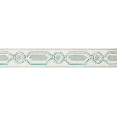 Ganden Tape - Aqua Turquoise By Brunschwig & Fils | Treillis Passementerie |  Trim Braid / Tape