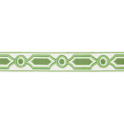 Samples and Purchasing available for Ganden Tape - Green Green By Brunschwig & Fils | Treillis Passementerie |  Trim Braid / Tape at Designer Wallcoverings and Fabrics