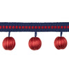 Samples and Purchasing available for Claude Ball Fringe - Cadet Multi By Brunschwig & Fils | Passementerie Volume I |  Trim Tassel Fringe at Designer Wallcoverings and Fabrics
