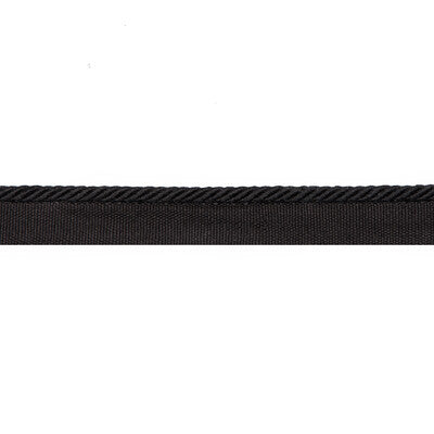 Samples and Purchasing available for Picardy Cord - Noir Black By Brunschwig & Fils | Passementerie Volume I |  Trim Cord at Designer Wallcoverings and Fabrics