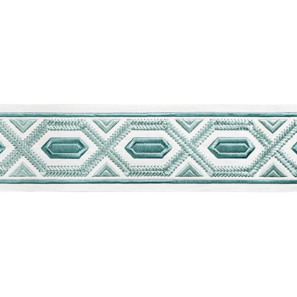 Avril Tape - Aqua Turquoise By Brunschwig & Fils | Treillis Passementerie Ii |  Trim Tapes