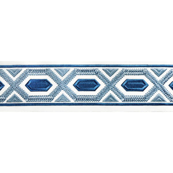 Avril Tape - Delft Light Blue By Brunschwig & Fils | Treillis Passementerie Ii |  Trim Tapes