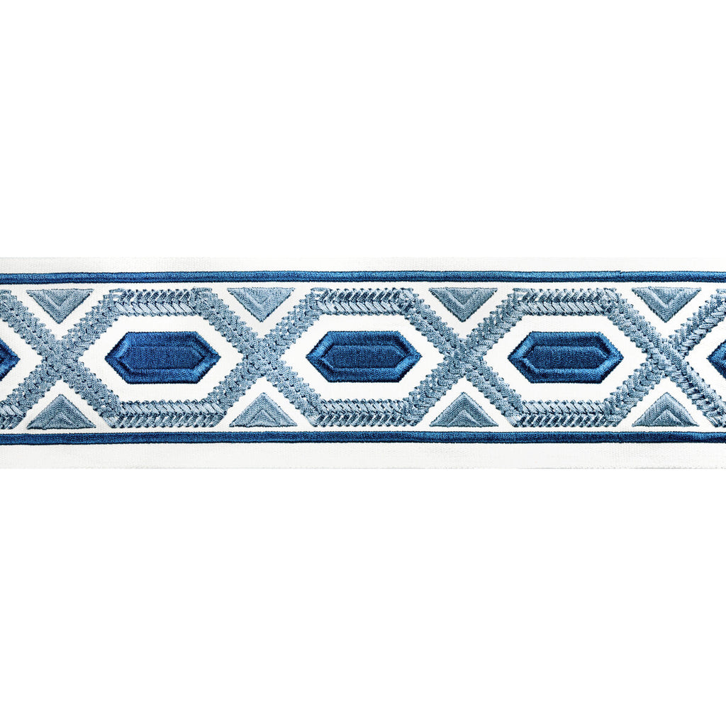 Samples and Purchasing available for Avril Tape - Delft Light Blue By Brunschwig & Fils | Treillis Passementerie Ii |  Trim Tapes at Designer Wallcoverings and Fabrics