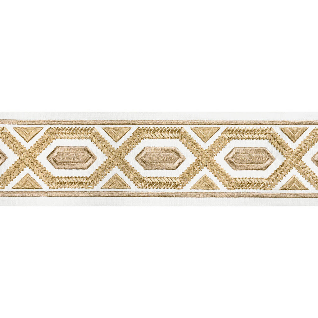 Samples and Purchasing available for Avril Tape - Sand Beige By Brunschwig & Fils | Treillis Passementerie Ii |  Trim Tapes at Designer Wallcoverings and Fabrics