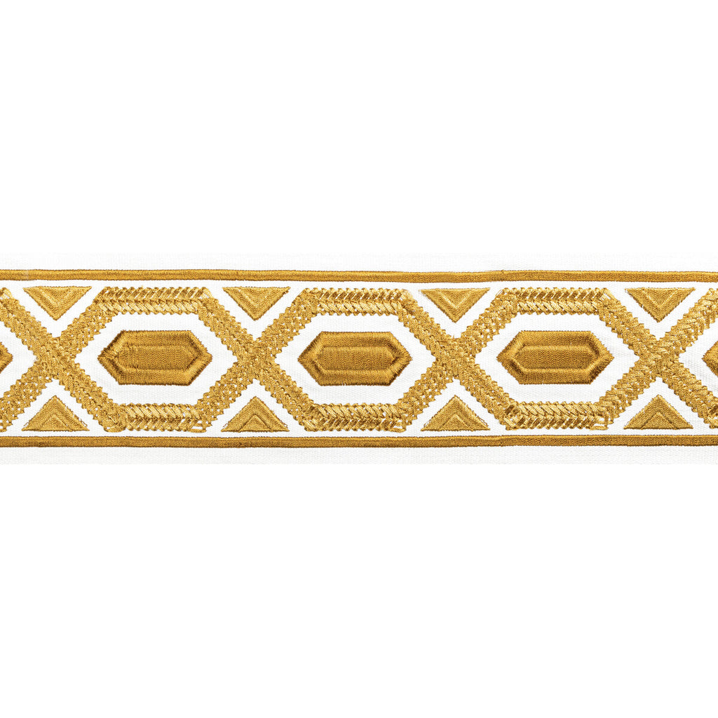 Samples and Purchasing available for Avril Tape - Canary Yellow By Brunschwig & Fils | Treillis Passementerie Ii |  Trim Tapes at Designer Wallcoverings and Fabrics