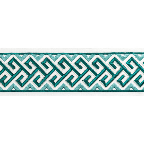 Audette Tape - Aqua Turquoise By Brunschwig & Fils | Treillis Passementerie Ii |  Trim Tapes