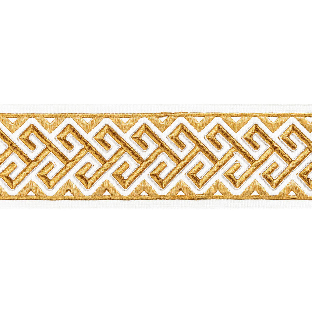 Samples and Purchasing available for Audette Tape - Canary Yellow By Brunschwig & Fils | Treillis Passementerie Ii |  Trim Tapes at Designer Wallcoverings and Fabrics