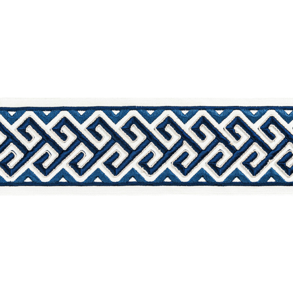 Samples and Purchasing available for Audette Tape - Blue Blue By Brunschwig & Fils | Treillis Passementerie Ii |  Trim Tapes at Designer Wallcoverings and Fabrics