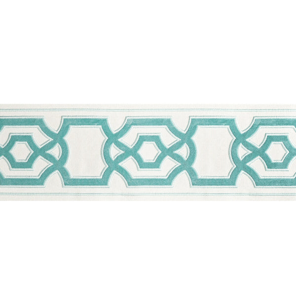 Cerise Tape - Aqua Turquoise By Brunschwig & Fils | Treillis Passementerie Ii |  Trim Tapes