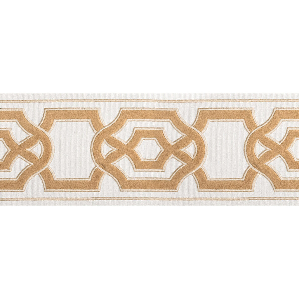 Samples and Purchasing available for Cerise Tape - Sand Beige By Brunschwig & Fils | Treillis Passementerie Ii |  Trim Tapes at Designer Wallcoverings and Fabrics