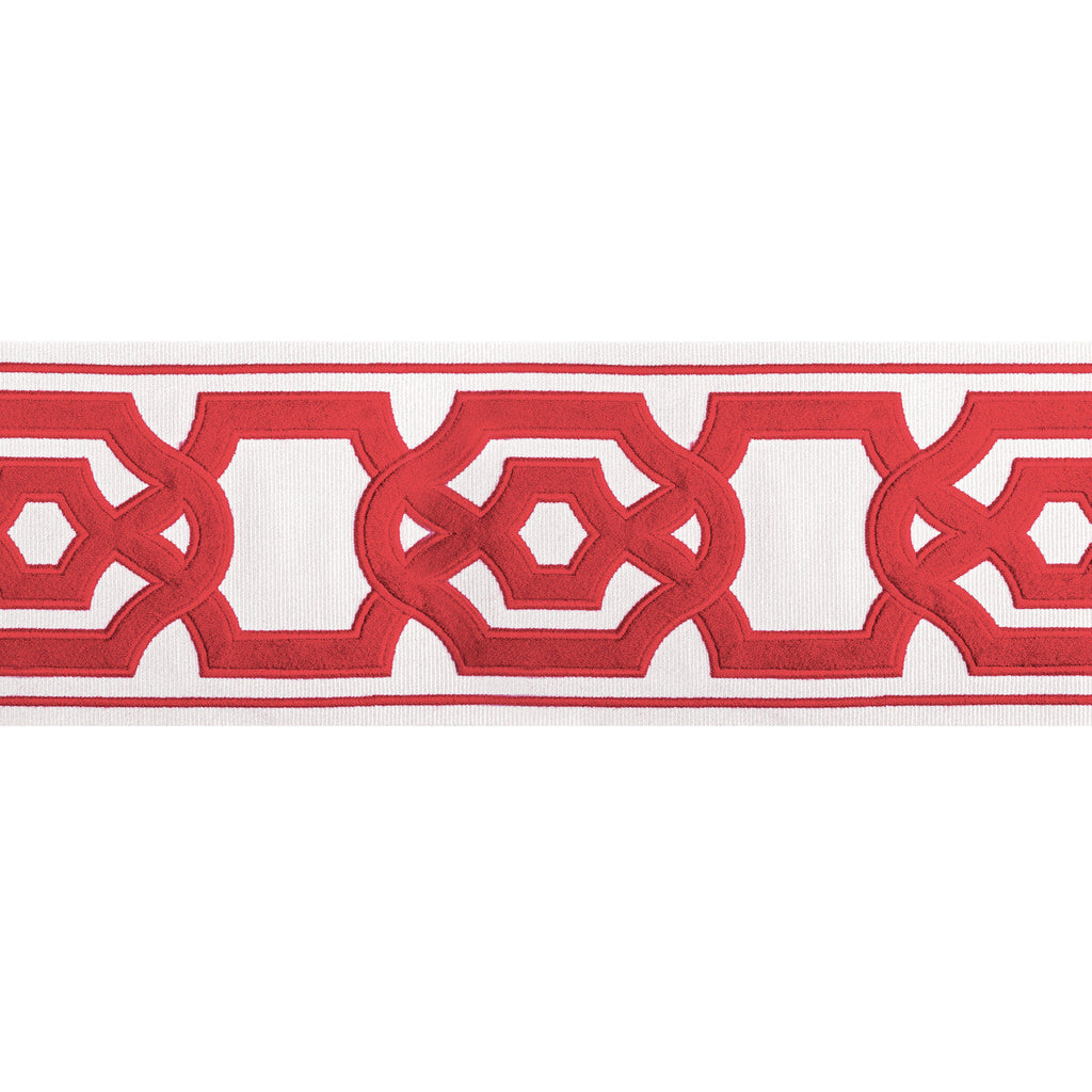 Samples and Purchasing available for Cerise Tape - Red Red By Brunschwig & Fils | Treillis Passementerie Ii |  Trim Tapes at Designer Wallcoverings and Fabrics