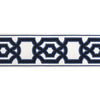 Samples and Purchasing available for Cerise Tape - Navy Dark Blue By Brunschwig & Fils | Treillis Passementerie Ii |  Trim Tapes at Designer Wallcoverings and Fabrics