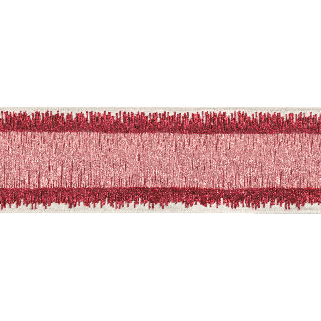 Samples and Purchasing available for Bromo Tape - Red Red By Brunschwig & Fils | Treillis Passementerie Ii |  Trim Tapes at Designer Wallcoverings and Fabrics