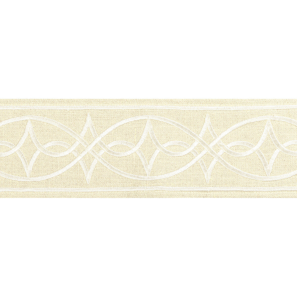Samples and Purchasing available for Anaelle Tape - Ivory Beige By Brunschwig & Fils | Treillis Passementerie Ii |  Trim Tapes at Designer Wallcoverings and Fabrics