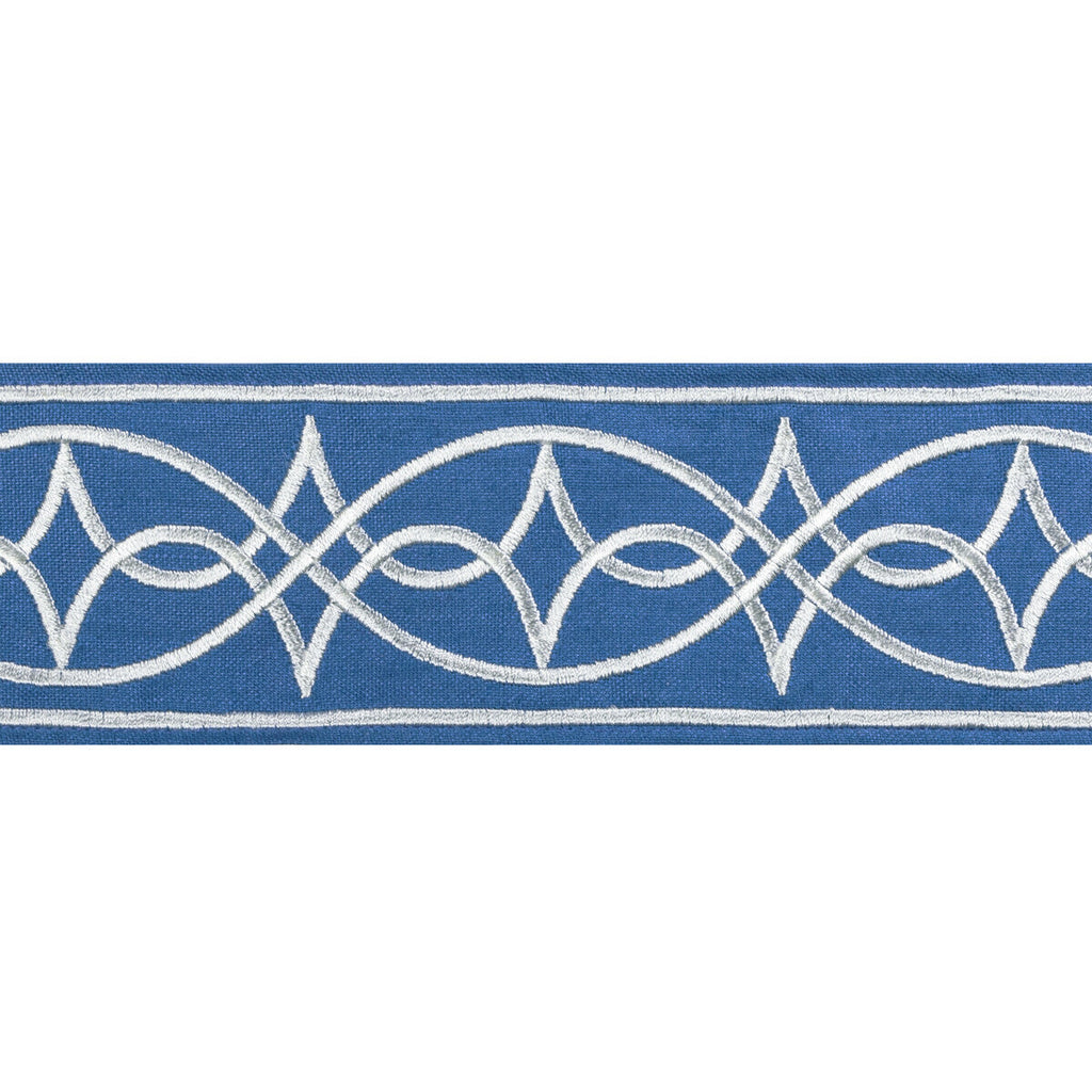 Samples and Purchasing available for Anaelle Tape - Blue Blue By Brunschwig & Fils | Treillis Passementerie Ii |  Trim Tapes at Designer Wallcoverings and Fabrics