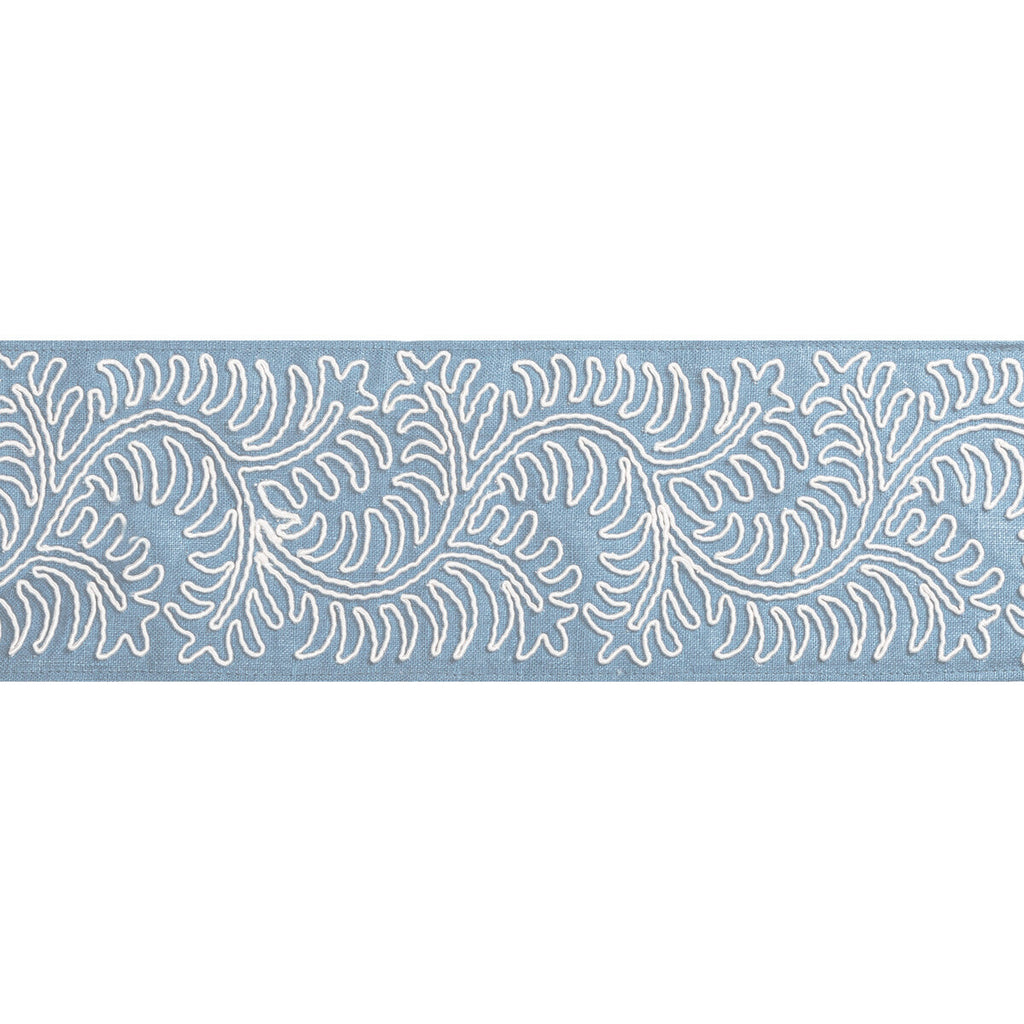 Samples and Purchasing available for Sirine Tape - Delft Blue By Brunschwig & Fils | Treillis Passementerie Ii |  Trim Tapes at Designer Wallcoverings and Fabrics