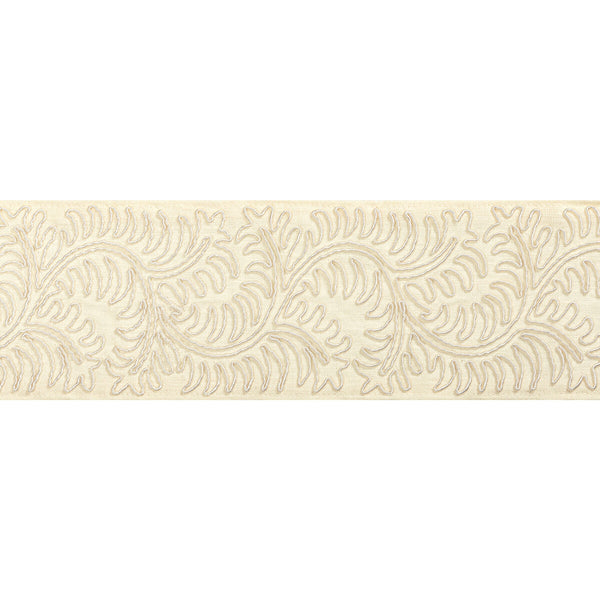 Sirine Tape - Ivory White By Brunschwig & Fils | Treillis Passementerie Ii |  Trim Tapes