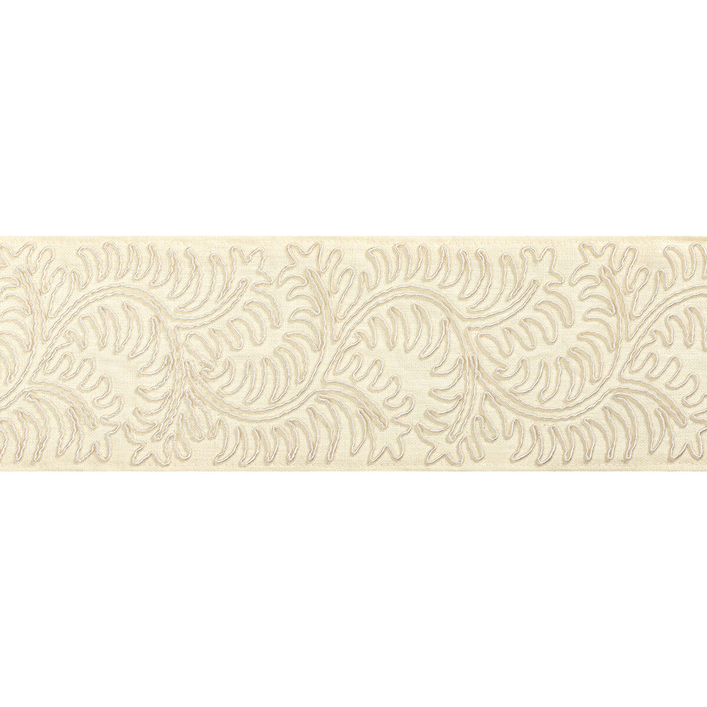 Samples and Purchasing available for Sirine Tape - Ivory White By Brunschwig & Fils | Treillis Passementerie Ii |  Trim Tapes at Designer Wallcoverings and Fabrics