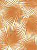 Malibu Aruba Wallpaper - Coastal Palm - Rust Orange and White | Malibu Wallpaper