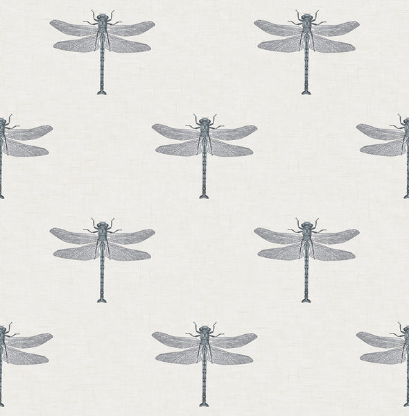 Malibu Catalina  Wallpaper - Coastal Animal Print - Off-White, Black, and Metallic Silver | Malibu Wallpaper