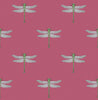 Malibu Catalina  Wallpaper - Coastal Animal Print - Rose Pink, Green, Metallic Silver, and Black | Malibu Wallpaper