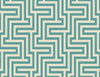 Coastal Geometric - Sea Green and White | Malibu Wallpaper