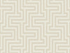 Coastal Geometric - Tan and White | Malibu Wallpaper