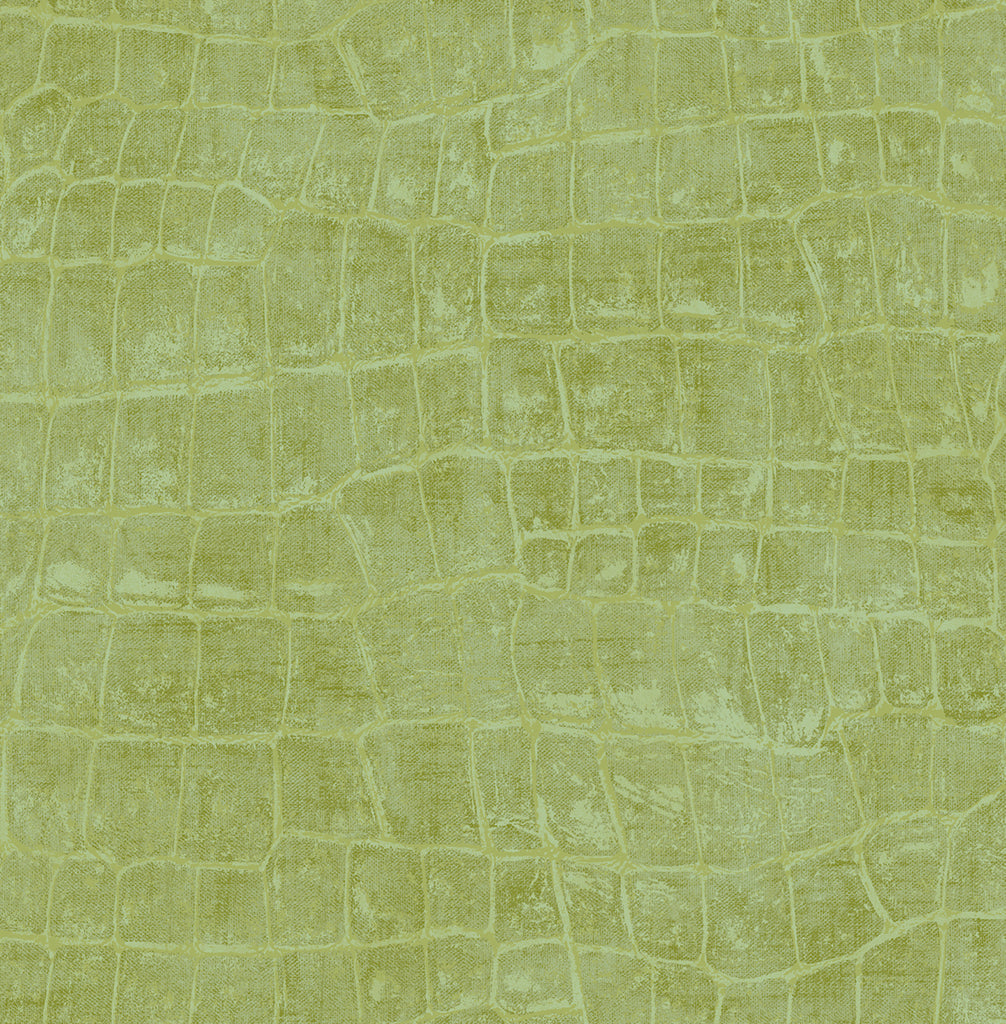 Malibu Curacao Wallpaper - Coastal Animal Print - Apple Green | Malibu Wallpaper