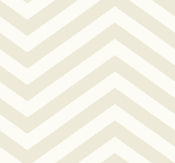 Malibu Jamaica Chevron Wallpaper - Coastal Chevron - Tan and White | Malibu Wallpaper