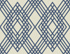 Malibu Cayman Wallpaper - Coastal Geometric - Prussia Blue and Off-White | Malibu Wallpaper