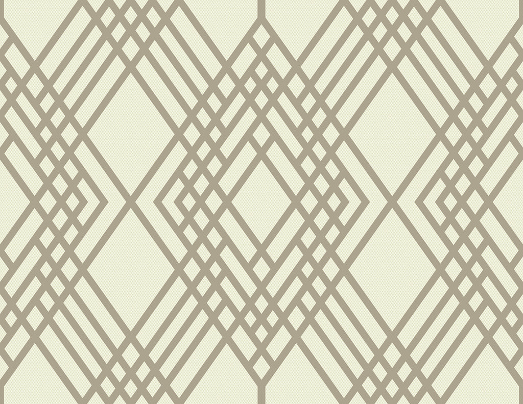 Malibu Cayman Wallpaper - Coastal Geometric - Beige and Off-White | Malibu Wallpaper