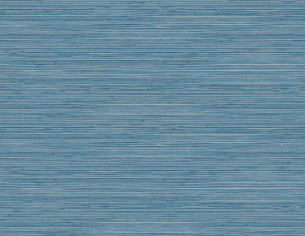 Malibu Jamaica Grass Wallpaper - Coastal Faux Grasscloth - Prussian Blue | Malibu Wallpaper