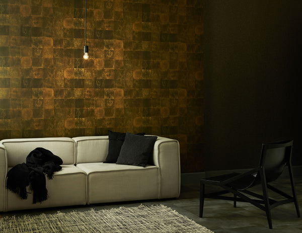 Illuminate Gold - Dark Olive Commercial Wallcovering | Koroseal
