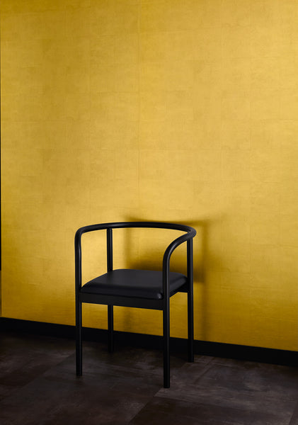 Languid Leaf Foil Leaf  Gold Wallpaper | Koroseal