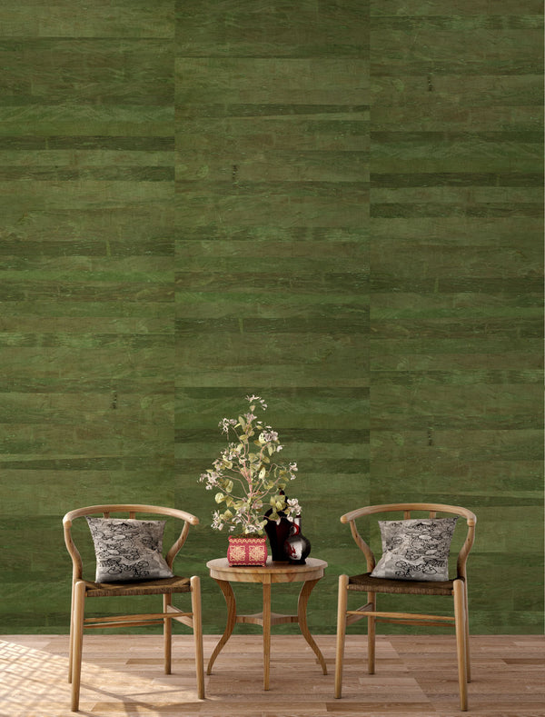 Wash Cork Green - Olive Green Commercial Wallcovering | Koroseal