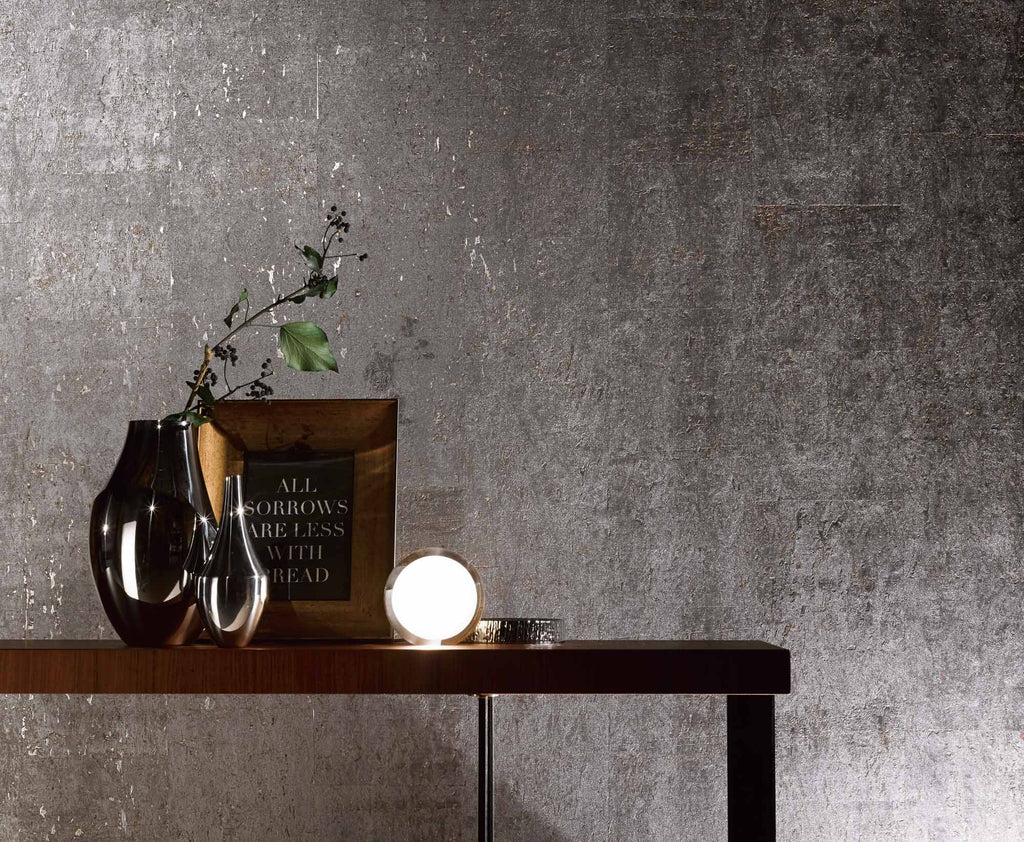 Aura Cork Natural Wallpaper Silver Wallpaper | Koroseal