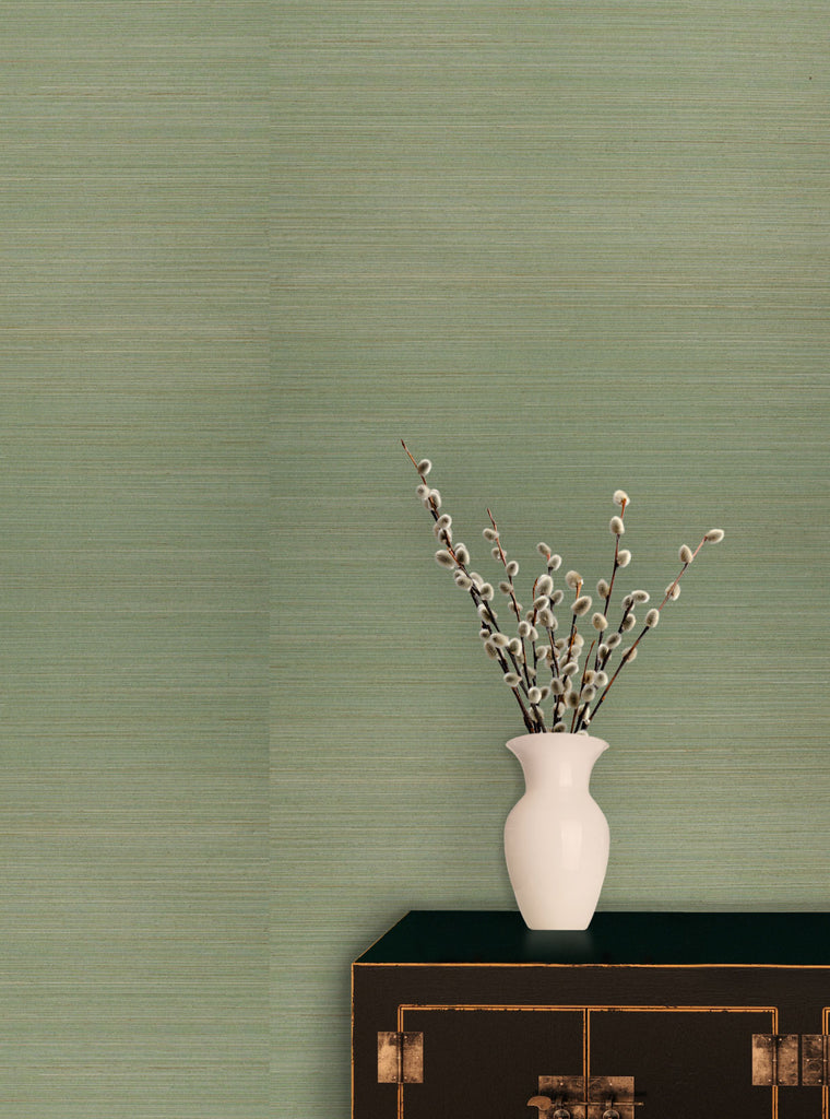 Kilika Natural Wallpaper Green Wallpaper | Koroseal