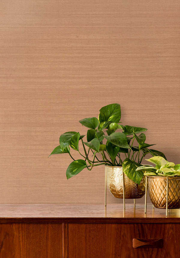 Silk Noil Abaca - Tan Commercial Wallcovering | Koroseal