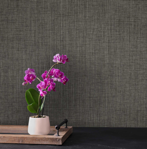 Dapper Weave Paperweave - Gray Commercial Wallcovering | Koroseal