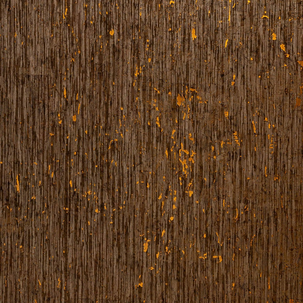 Molten Cork Stria Natural Wallpaper Brown Wallpaper | Koroseal