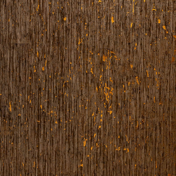Molten Cork Stria Natural Wallpaper Brown Wallpaper | Koroseal