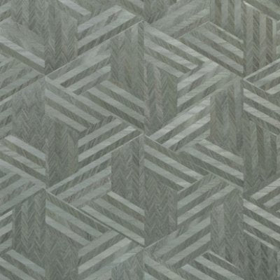 Woven Wood Green - Gray Commercial Wallcovering | Koroseal