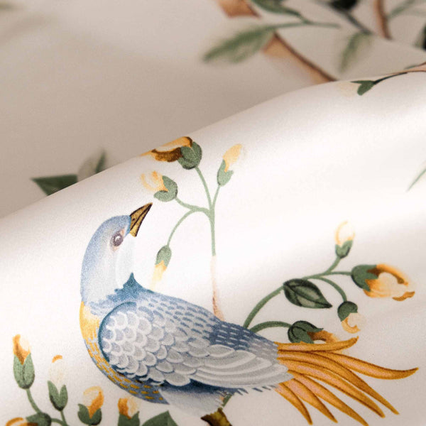 Birds Prosperity Swan Cotton Fabric | Coordone Europe