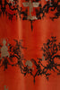 Shuiping de Pillement Velvet Black & Pale Gold on Orange