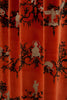 Shuiping de Pillement Velvet Black & Pale Gold on Orange