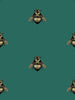 Napoleon Bee Black and Gold on Sea Green