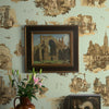 New York Toile Browns on Green