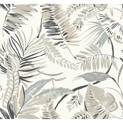 Rapallo Charcoal Wallcovering | Jeffrey Stevens