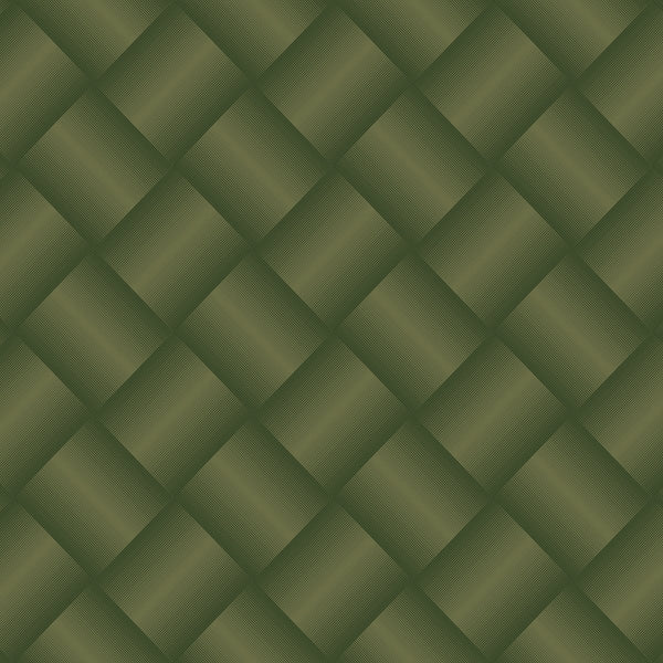 Tessere Geometric Dynamic - Dark Olive Green Commercial Wallcovering | Koroseal